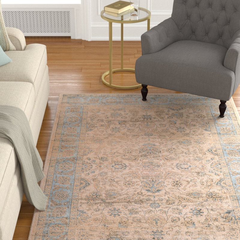 Cotswolds Light Blue/Oatmeal Area Rug & Reviews Joss & Main